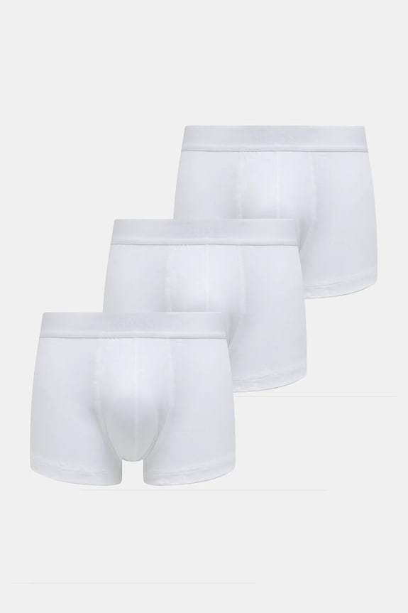 BOSS bokserki męskie bawełniane z elastanem Trunk 3P BOSS ONE 3-pack bawełna biały 50544263