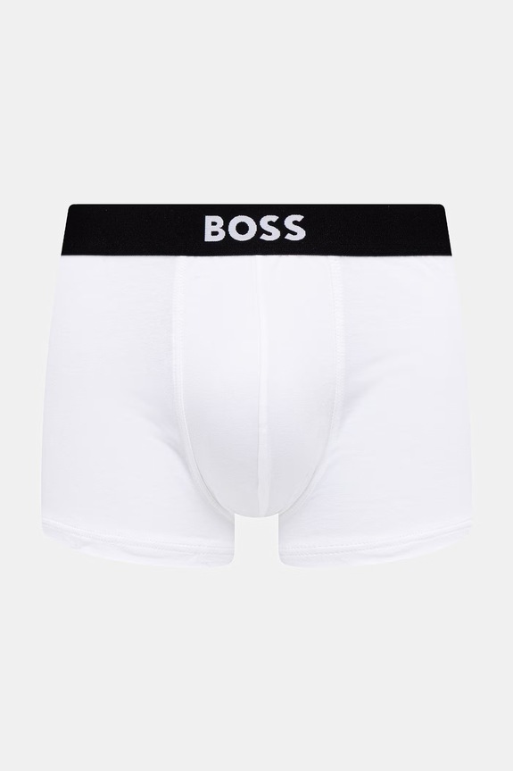 BOSS μποξεράκι ανδρικό βαμβακερό με ελαστάν Trunk 3P BOSS ONE 3-pack 50544263 λευκό AA00