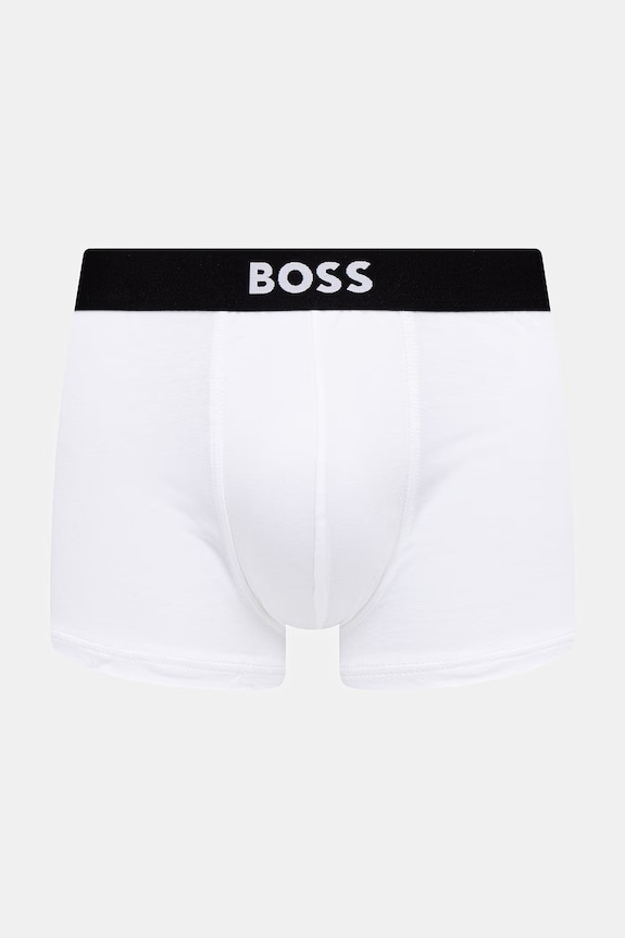 BOSS μποξεράκι ανδρικό βαμβακερό με ελαστάν Trunk 3P BOSS ONE 3-pack 50544263 λευκό AA00