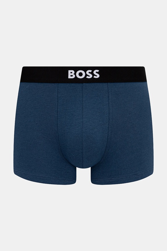 Îmbrăcăminte BOSS boxeri bărbați din bumbac cu elastan Trunk 3P BOSS ONE pachet de 3 50544263 albastru