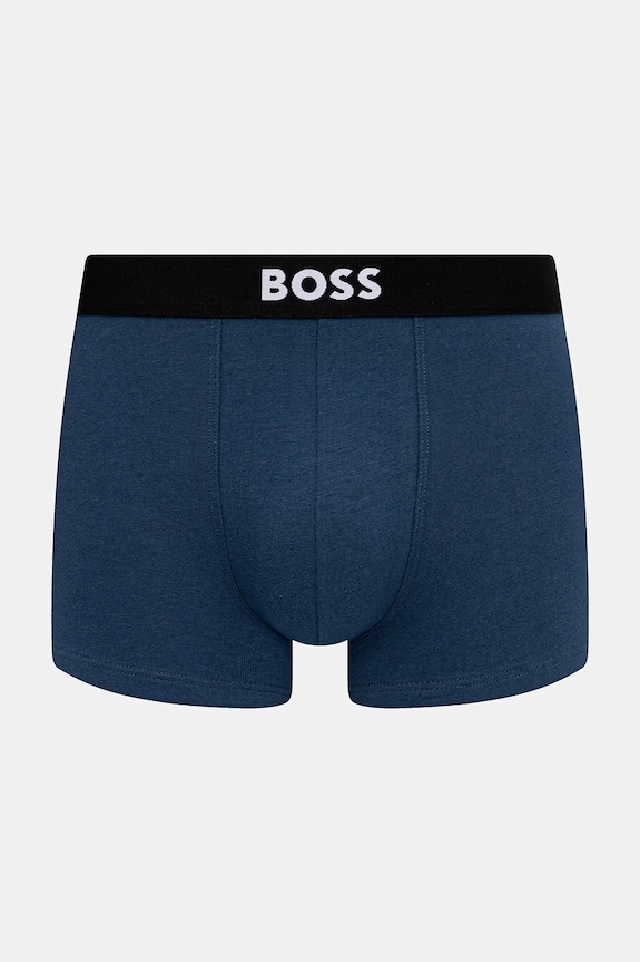 Îmbrăcăminte BOSS boxeri bărbați din bumbac cu elastan Trunk 3P BOSS ONE pachet de 3 50544263 albastru