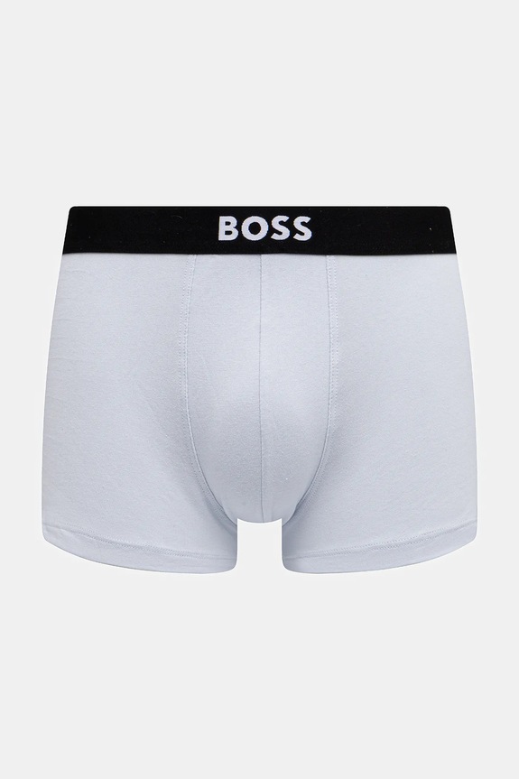 Îmbrăcăminte BOSS boxeri bărbați din bumbac cu elastan Trunk 3P BOSS ONE pachet de 3 50544263 albastru
