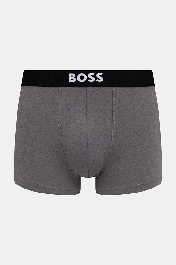 BOSS boxeri bărbați din bumbac cu elastan Trunk 3P BOSS ONE pachet de 3 albastru 50544263