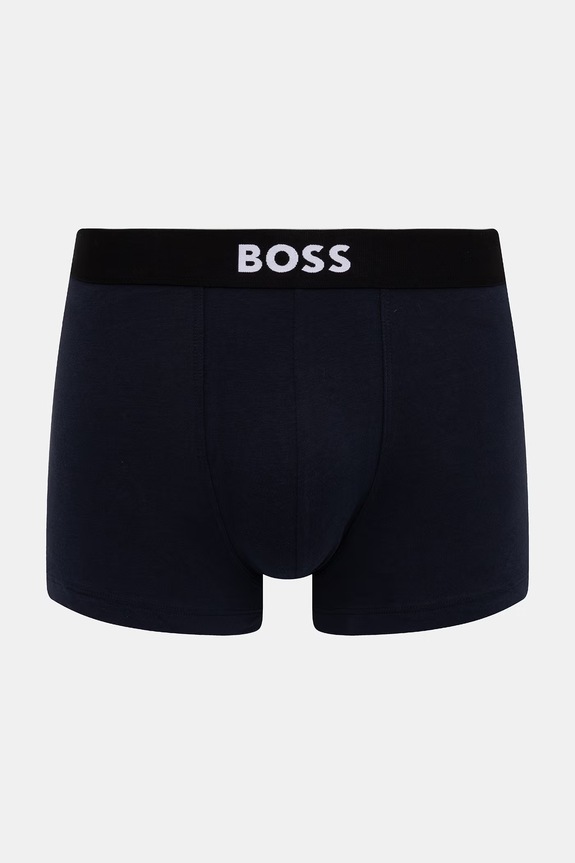 BOSS bokserki męskie bawełniane z elastanem Trunk 3P BOSS ONE 3-pack 50544263 niebieski AA00