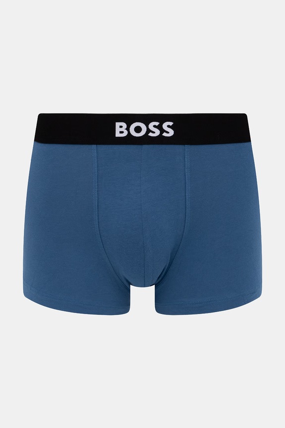 BOSS bokserki męskie bawełniane z elastanem Trunk 3P BOSS ONE 3-pack niebieski 50544263