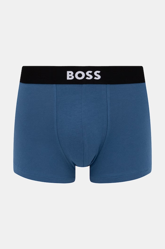 BOSS bokserki męskie bawełniane z elastanem Trunk 3P BOSS ONE 3-pack niebieski 50544263