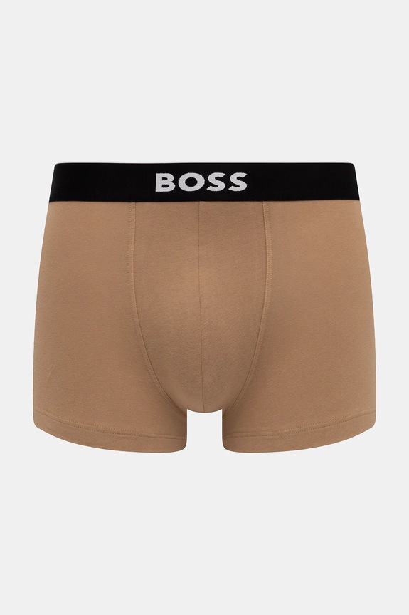 BOSS bokserki męskie bawełniane z elastanem Trunk 3P BOSS ONE 3-pack 50544263 czarny AA00