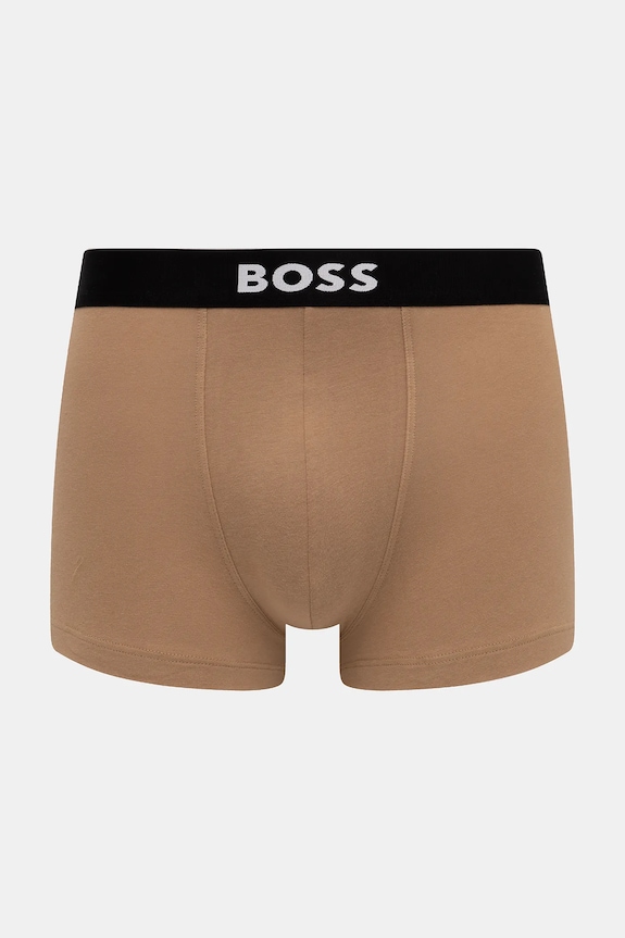 BOSS bokserki męskie bawełniane z elastanem Trunk 3P BOSS ONE 3-pack 50544263 czarny AA00