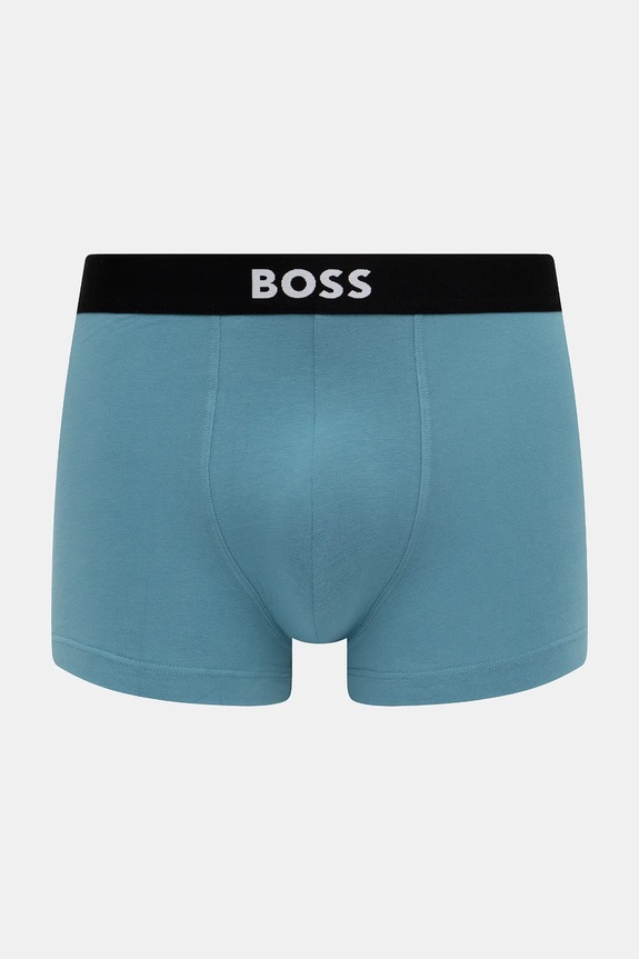 BOSS boxeri bărbați din bumbac cu elastan Trunk 3P BOSS ONE pachet de 3 50544263 negru AA00