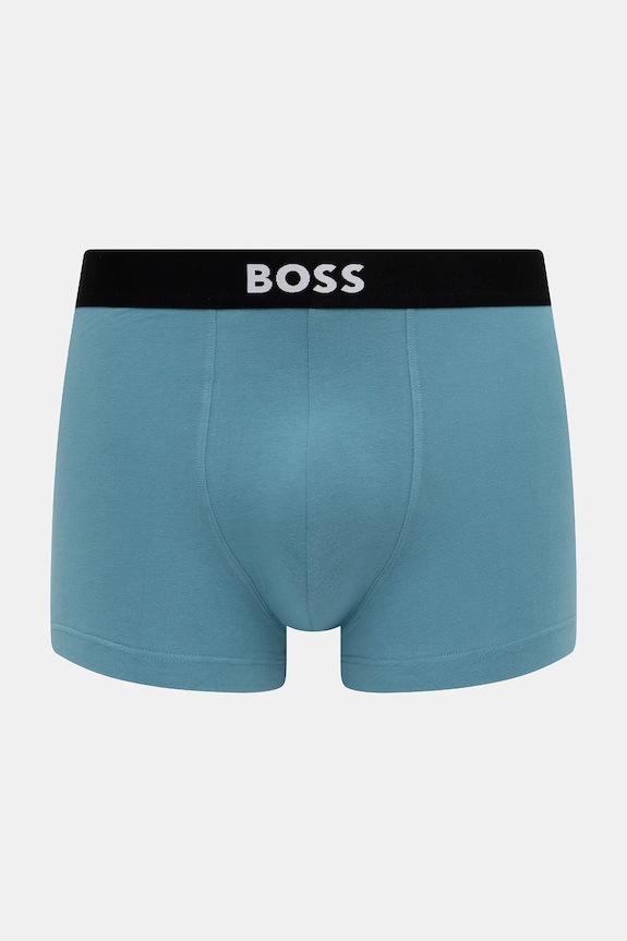 BOSS boxeri bărbați din bumbac cu elastan Trunk 3P BOSS ONE pachet de 3 50544263 negru AA00