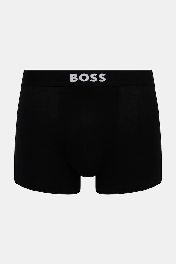 Îmbrăcăminte BOSS boxeri bărbați din bumbac cu elastan Trunk 3P BOSS ONE pachet de 3 50544263 negru