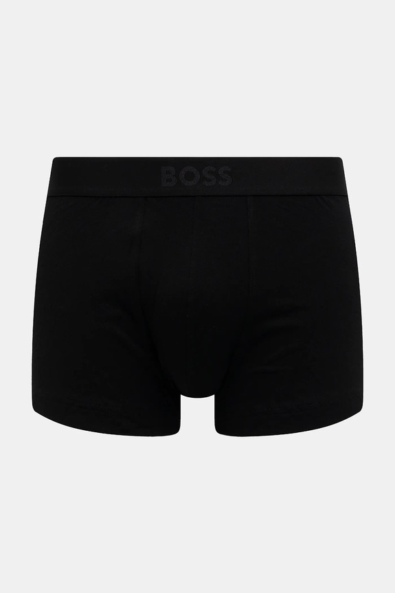 BOSS boxeri bărbați din bumbac cu elastan Trunk 3P BOSS ONE pachet de 3 50544263 negru AA00