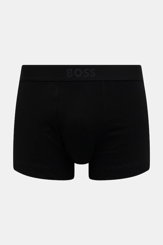 BOSS boxeri bărbați din bumbac cu elastan Trunk 3P BOSS ONE pachet de 3 50544263 negru AA00