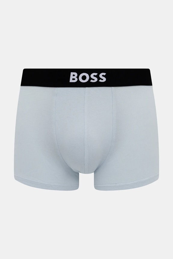 BOSS boxerky pánske bavlnené s elastanom Trunk 3P BOSS ONE 3-pak čierna 50544263