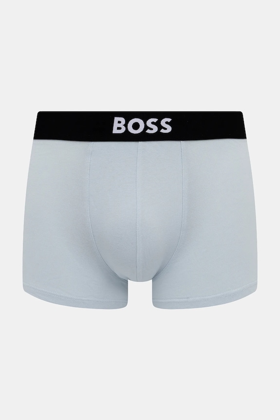 BOSS boxerky pánske bavlnené s elastanom Trunk 3P BOSS ONE 3-pak čierna 50544263