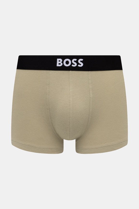BOSS boxeri pentru bărbați, din bumbac cu elastan Trunk 3P BOSS ONE pachet de 3 50544263 negru AA00
