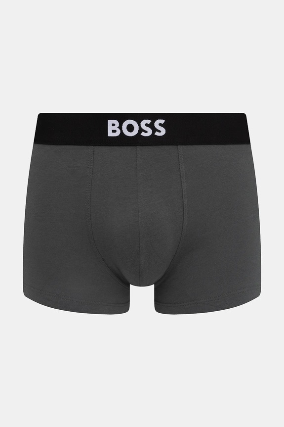 BOSS boxeri bărbați din bumbac cu elastan Trunk 3P BOSS ONE pachet de 3 negru 50544263
