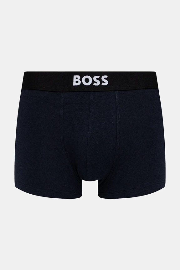 BOSS boxeri bărbați din bumbac cu elastan Trunk 3P BOSS ONE pachet de 3 negru 50544263