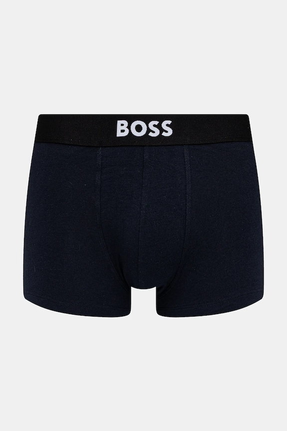BOSS boxeri bărbați din bumbac cu elastan Trunk 3P BOSS ONE pachet de 3 negru 50544263