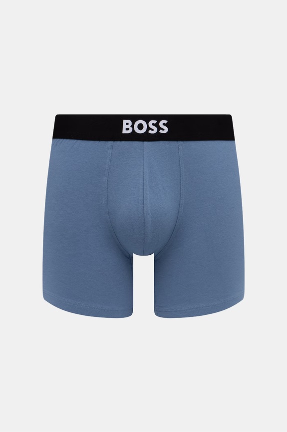 BOSS boxeri mulați bărbați din bumbac cu elastan BoxerBr 3P BOSS ONE pachet de 3 50544272 verde SS26