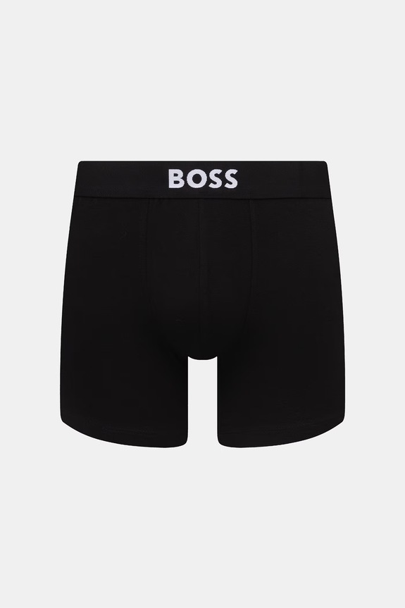 BOSS boxeri mulați bărbați din bumbac cu elastan BoxerBr 3P BOSS ONE pachet de 3 verde 50544272