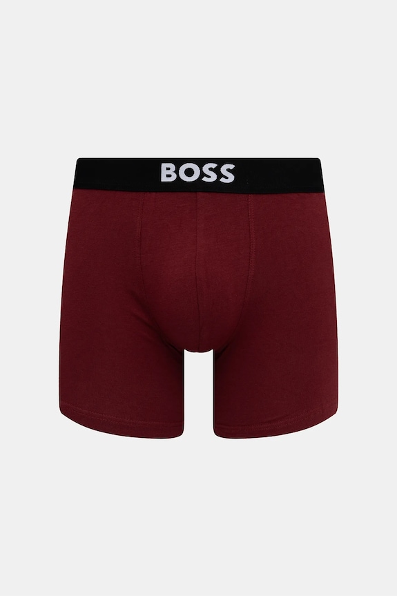 BOSS εφαρμοστά μποξεράκια Ανδρικά βαμβάκι με ελαστάν BoxerBr 3P BOSS ONE 3-pack 50544272 μαύρο SS26