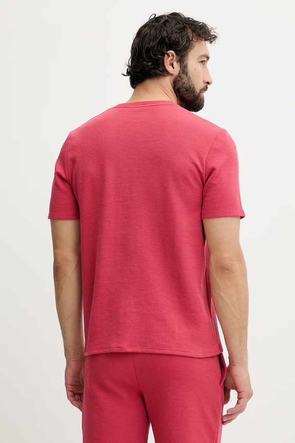 Ρούχα BOSS lounge t-shirt Ανδρικό Waffle T-Shirt 50535891 κόκκινο