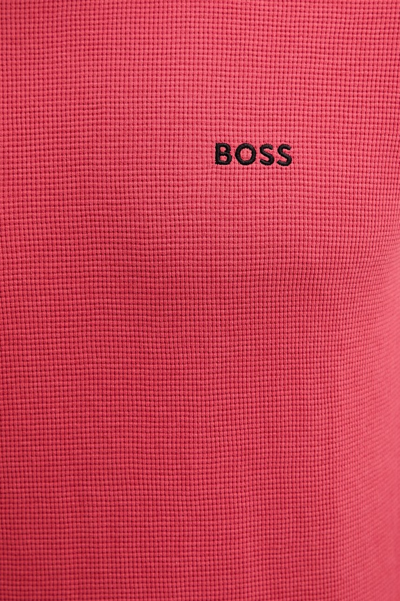 BOSS lounge t-shirt Ανδρικό Waffle T-Shirt 50535891 κόκκινο