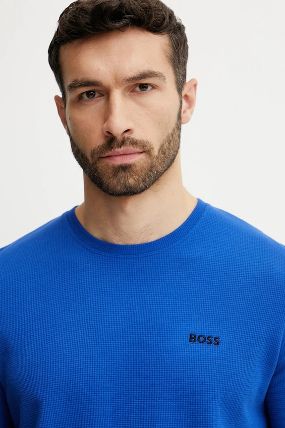 Îmbrăcăminte BOSS tricou loungewear bărbătesc Waffle T-Shirt 50535891 violet