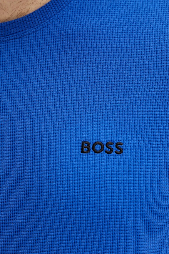 BOSS tricou loungewear bărbătesc Waffle T-Shirt violet 50535891