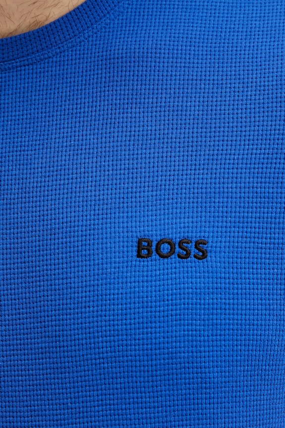 BOSS tricou loungewear bărbătesc Waffle T-Shirt violet 50535891
