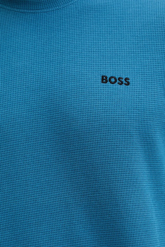 BOSS tricou loungewear bărbătesc Waffle T-Shirt 50535891 albastru