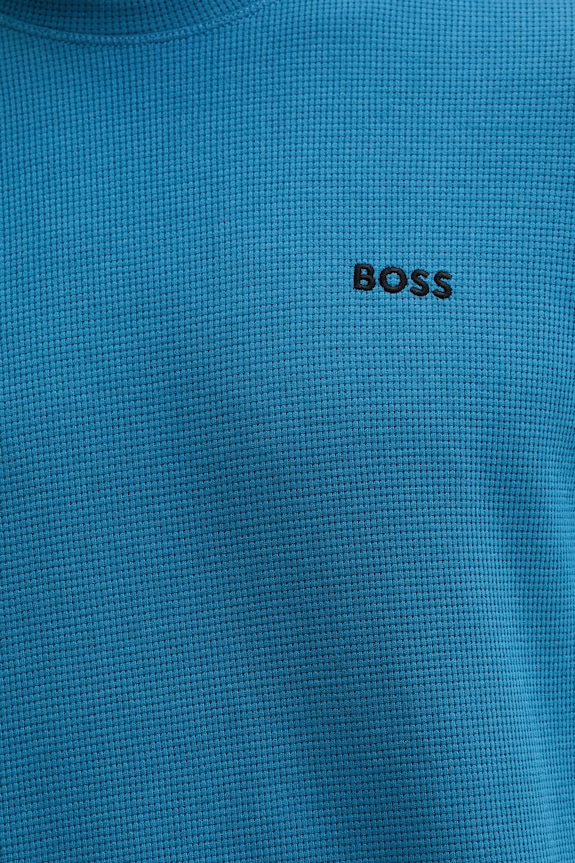 BOSS tricou loungewear bărbătesc Waffle T-Shirt 50535891 albastru