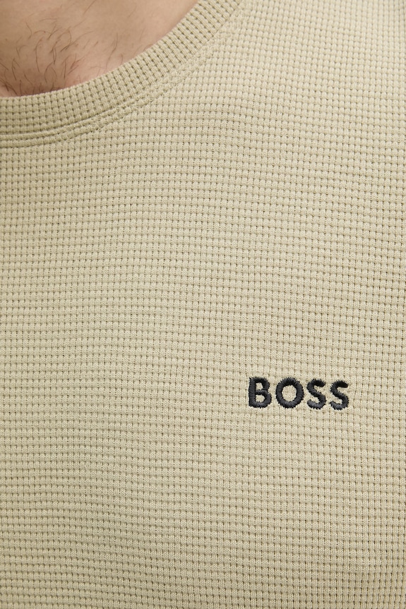 BOSS lounge tričko pánske Waffle T-Shirt zelená 50535891