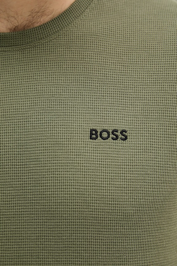 BOSS lounge tričko pánske Waffle T-Shirt 50535891 zelená
