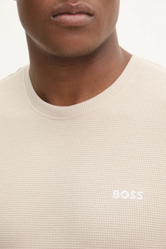 BOSS Tricou loungewear bărbați Waffle T-Shirt 50535891 bej