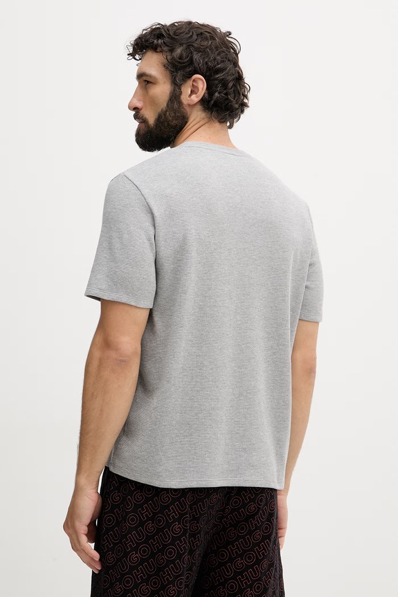 Oblečenie BOSS lounge tričko pánske Waffle T-Shirt 50535891 sivá