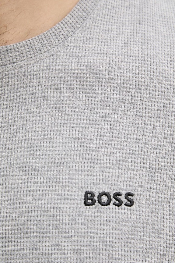 BOSS lounge tričko pánske Waffle T-Shirt 50535891 sivá