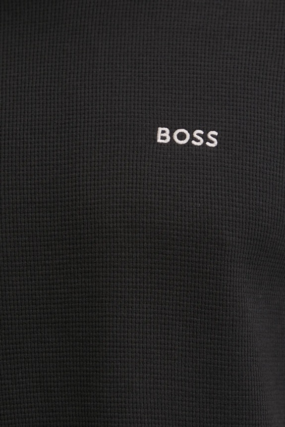 BOSS tricou loungewear bărbătesc Waffle T-Shirt 50535891 negru