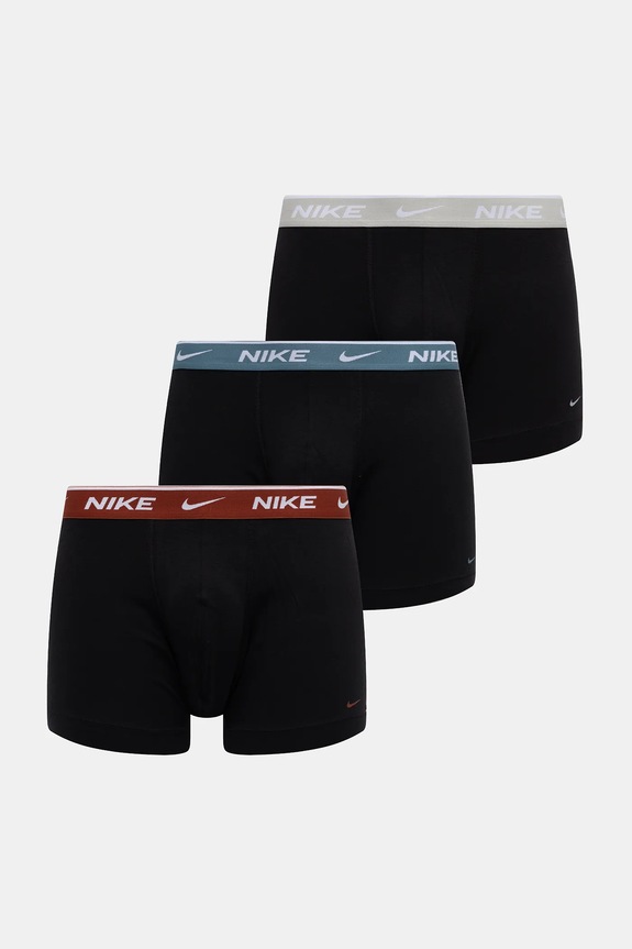 Boxerky Nike 3-pack bavlna černá 0000KE1007.