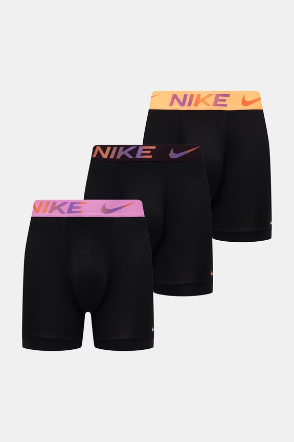 Nike priliehavé boxerky pánske 3-pack čierna 0000KE1157.