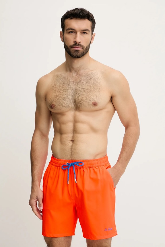 MC2 Saint Barth pantaloncini da bagno da uomo Planet friendly arancione COM0007