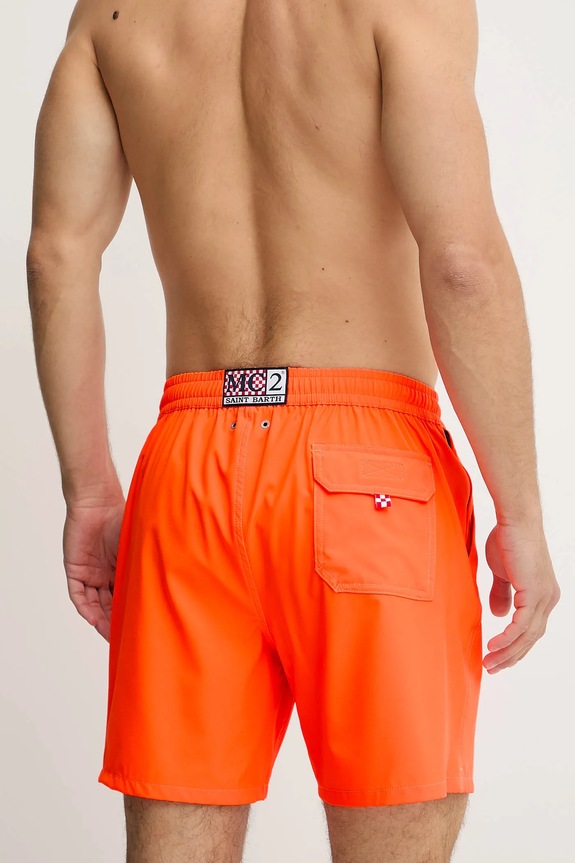 Abbigliamento MC2 Saint Barth pantaloncini da bagno da uomo COM0007 arancione