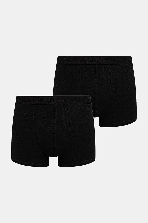 Fila boxer pacco da 2 semplice nero FU5313.2