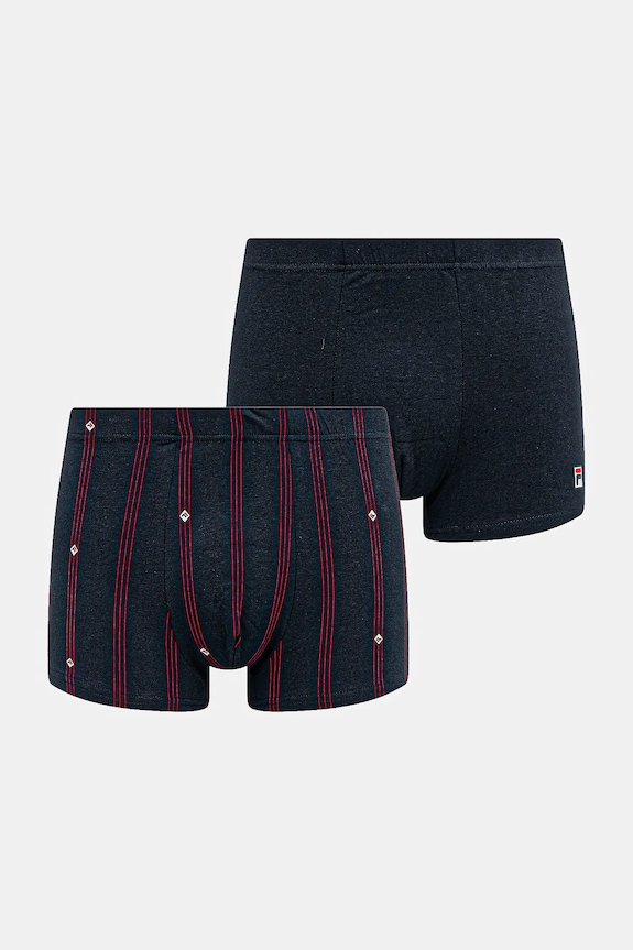 Fila boxer pacco da 2 semplice blu navy FU5319.2