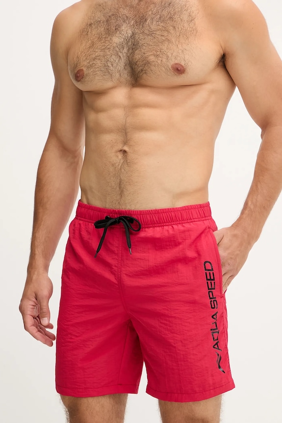 Aqua Speed pantaloni scurți de baie bărbătești OWEN. rosu AA00