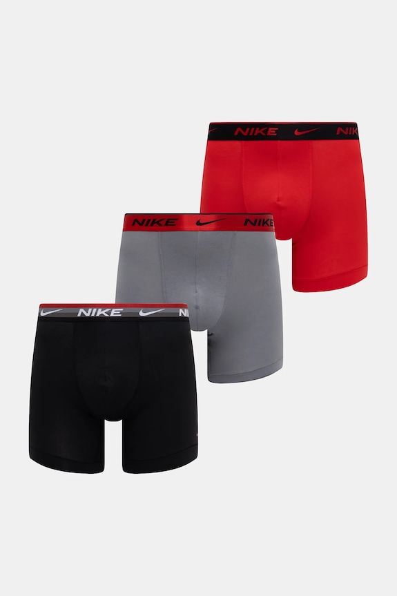 Boxerky Nike 3-pak pletenina červená 0000KE1007.M