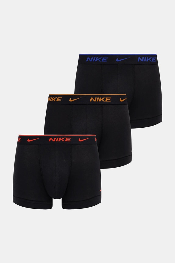 Μποξεράκια Nike 3-pack εφαρμοστό σορτς μπόξερ μαύρο 0000KE1008.MM