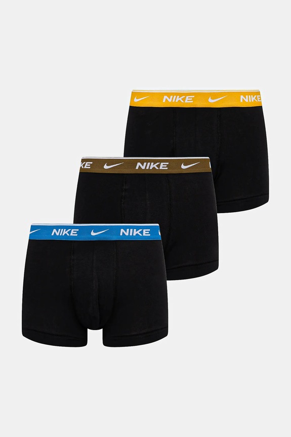 Μποξεράκια Nike 3-pack εφαρμοστό σορτς μπόξερ μαύρο 0000KE1008.MM