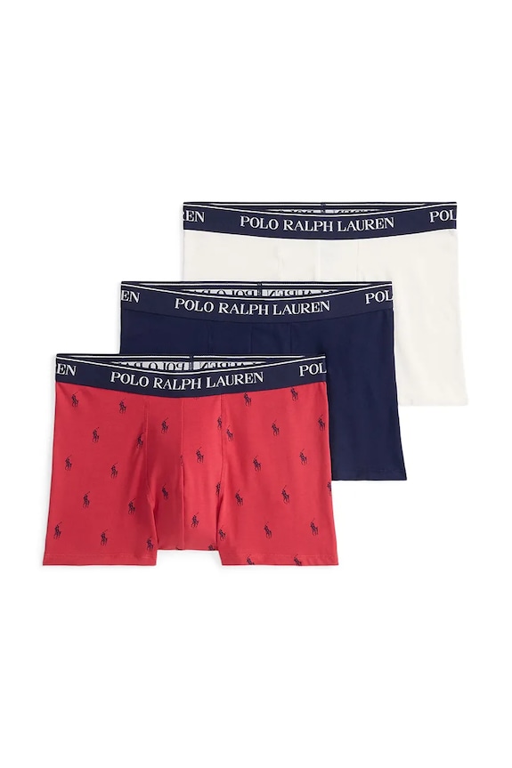 Боксерки Polo Ralph Lauren (3 броя) шарен червен 714830299.